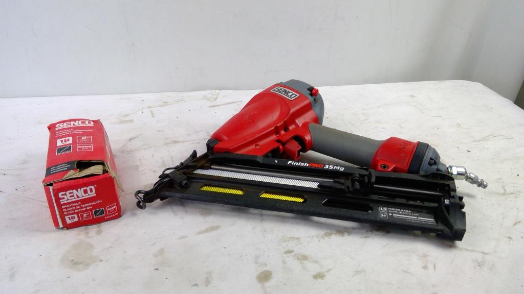 Senco FinishPro 35Mg Finish Nailer With 18-Gauge Brad Nails