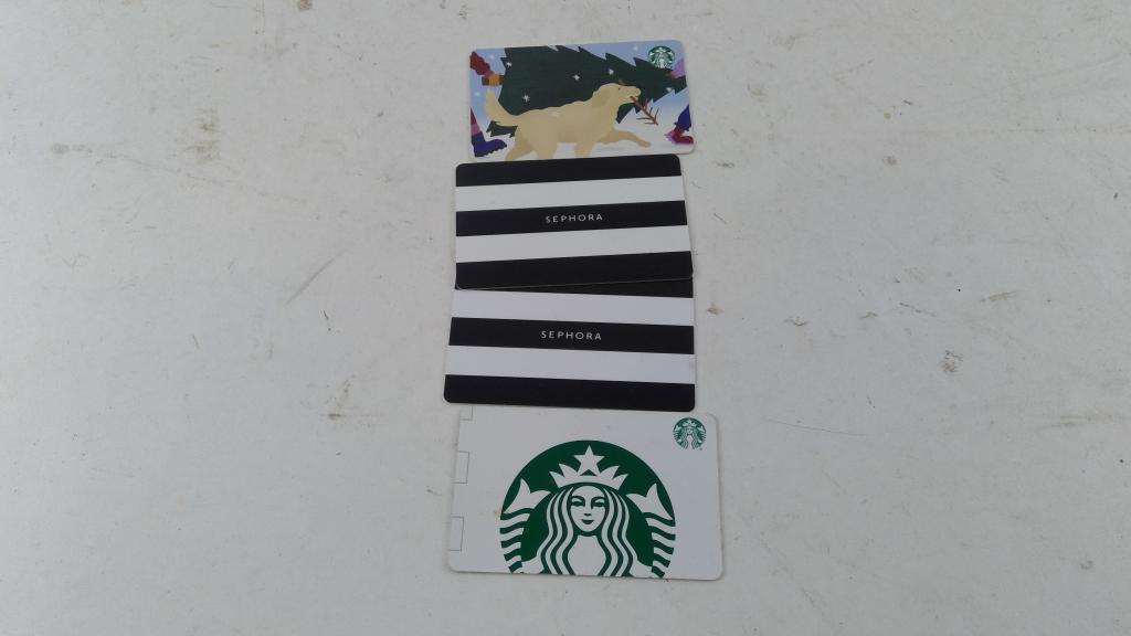 Sephora Gift Cards And More 4 Pieces