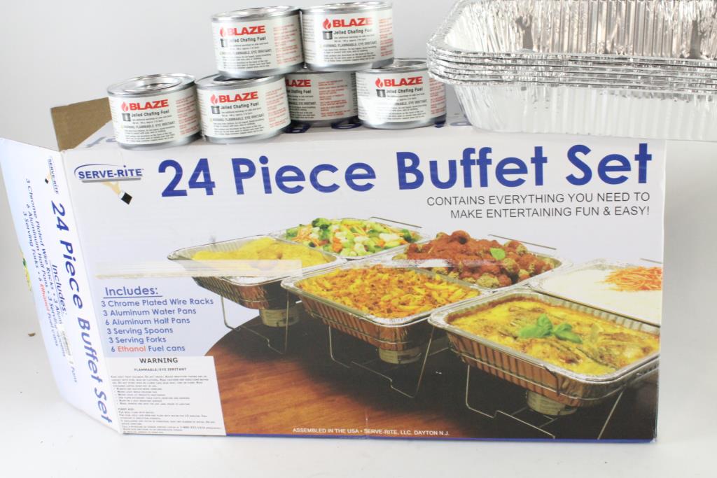 ServeRite 24Piece Buffet Serving Set Property Room