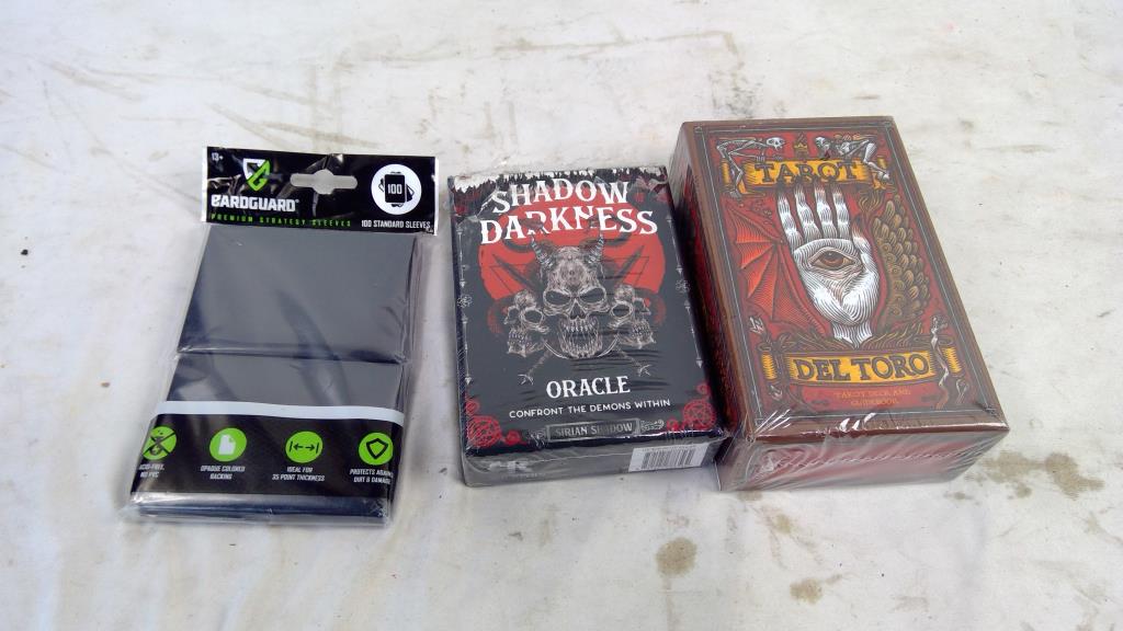 Shadow Darkness Oracle Cards, Tarot Del Toro Cards, Cardguard Sleeves, 3 Pieces