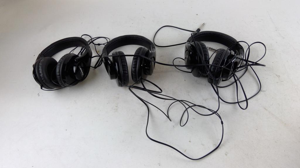Shure Headphones And More 3 Pieces