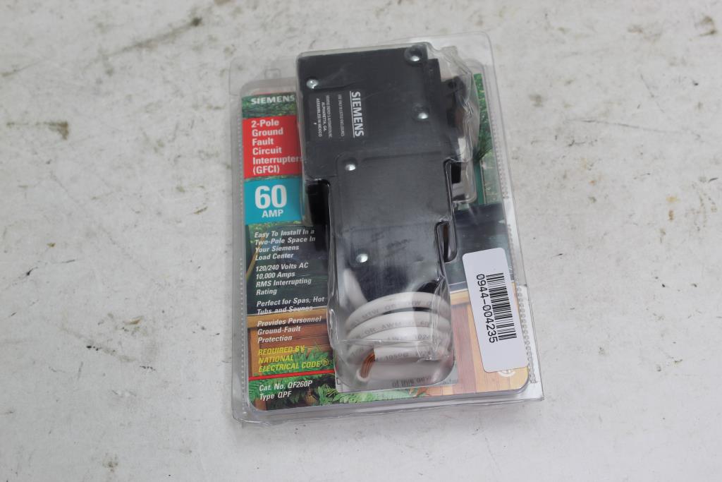 Siemens 2 Pole Ground Fault Circuit Interrupter Gfci