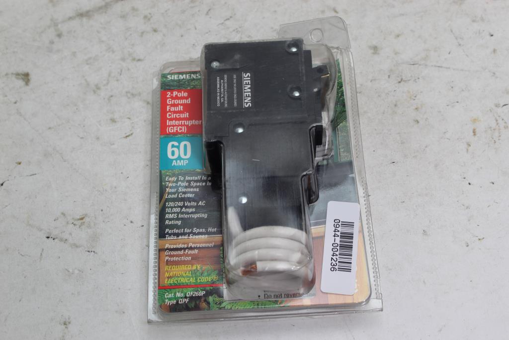 Siemens 2 Pole Ground Fault Circuit Interrupter Gfci