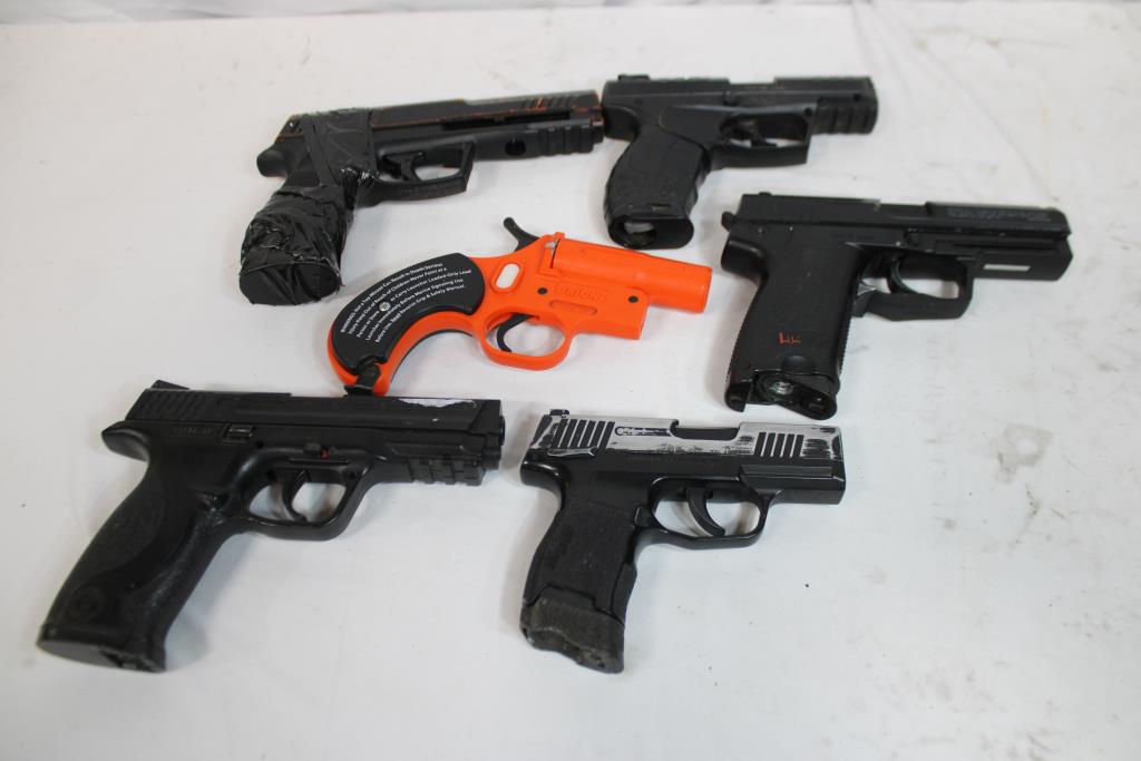 Sig Sauer, Smith & Wesson, Umarex, Daisy, H&K Air Pistols, Orion Flare Gun, 6 Pieces