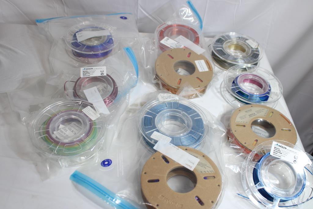 Silk PLA 3D Printer Filament, 11 Pieces
