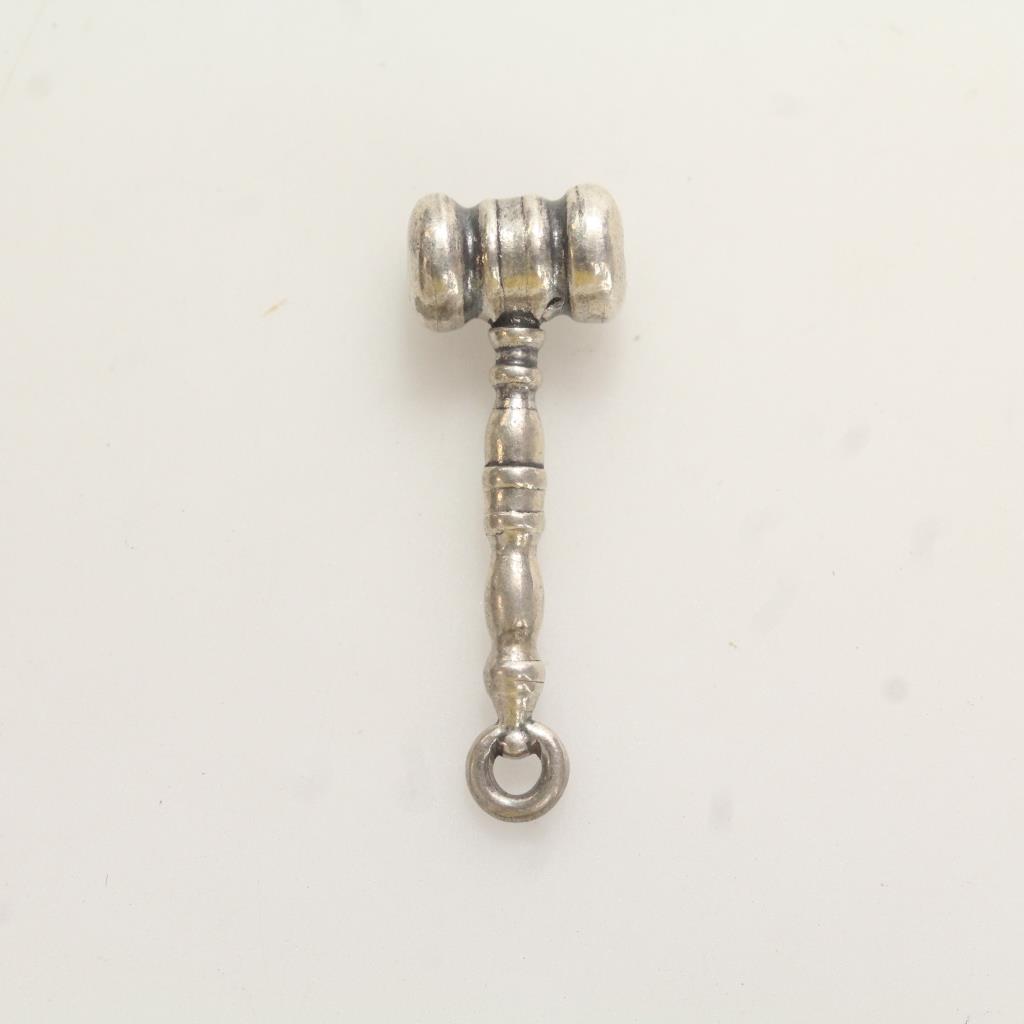Silver 3g James Avery Gavel Charm Property Room