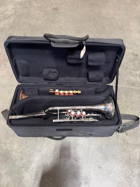 Silver And Brass Cornet Trumpets With Case