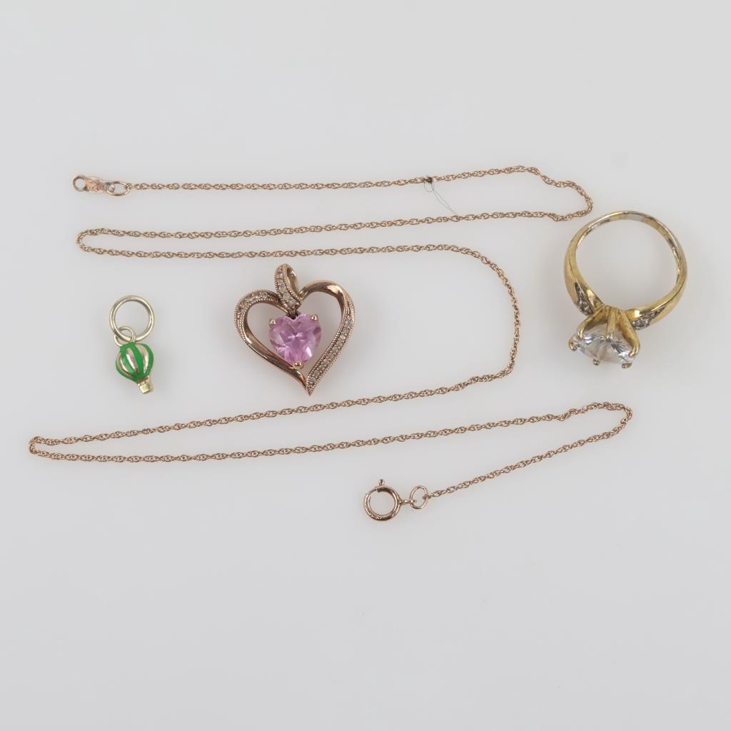 Silver GP Jewelry, 4 Pieces