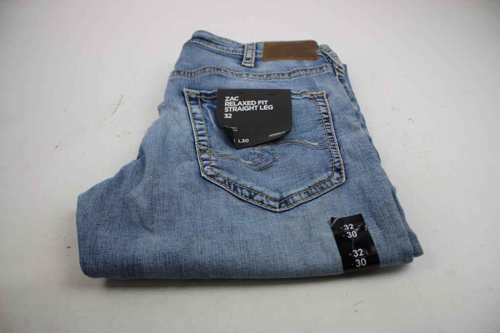 Silver Jeans Zac Relaxed Fit Straight Leg, W32xL30