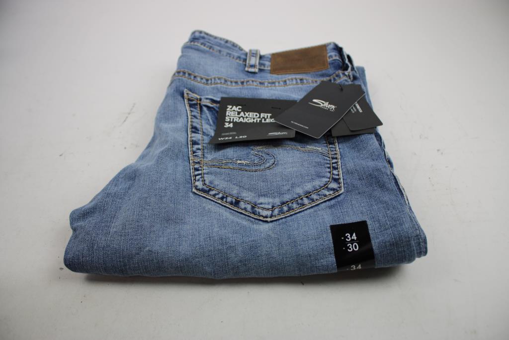 Silver Jeans Zac Relaxed Fit Straight Leg W34 X L30 Jeans