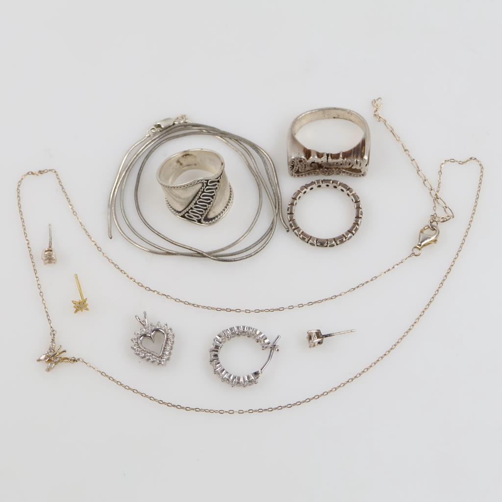 Silver Jewelry, 10 Pieces