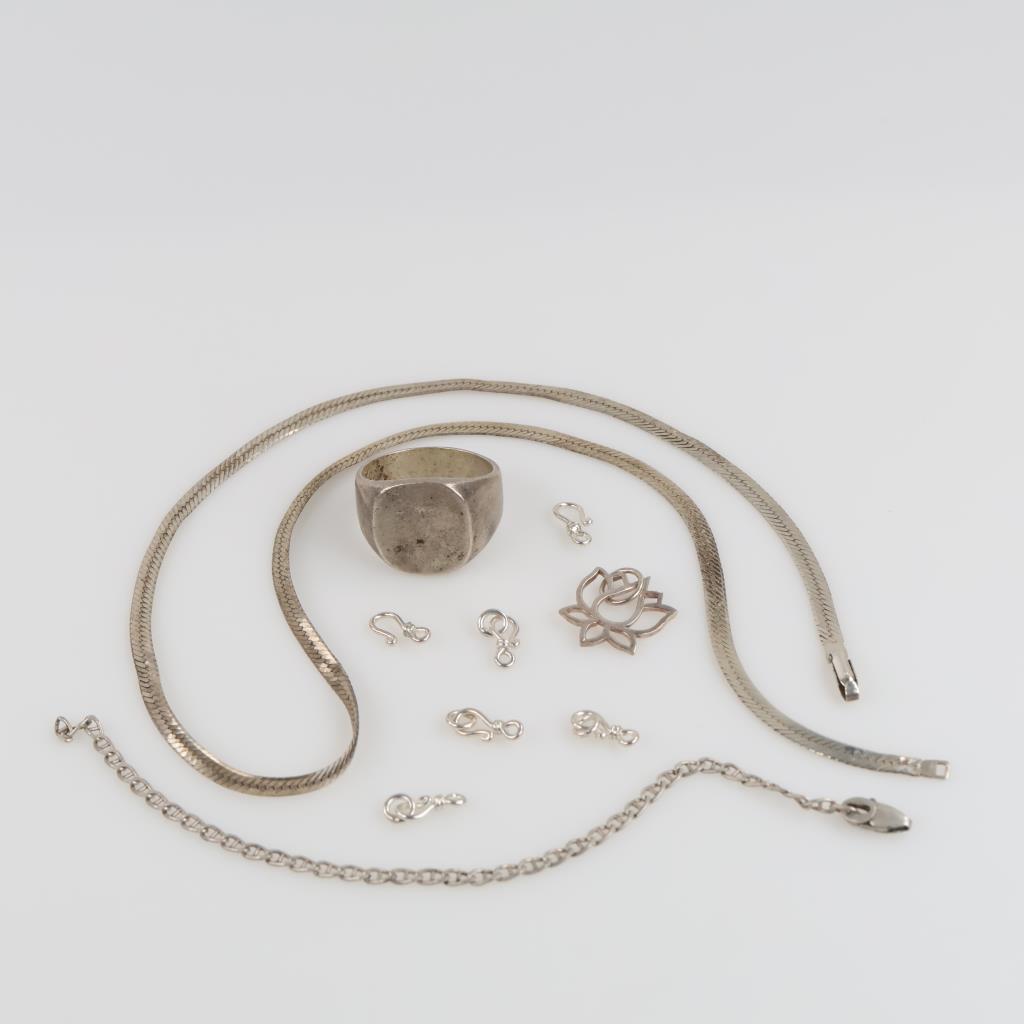 Silver Jewelry, 10 Pieces