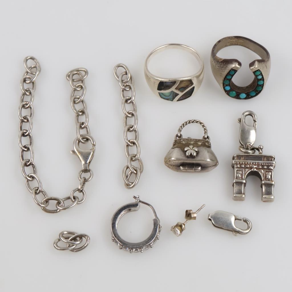 Silver Jewelry, 10 Pieces