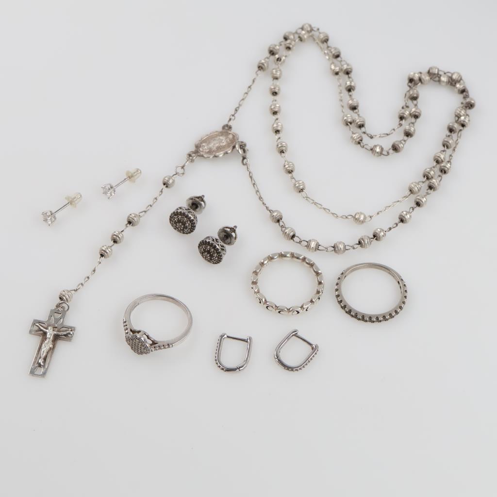 Silver Jewelry, 10 Pieces