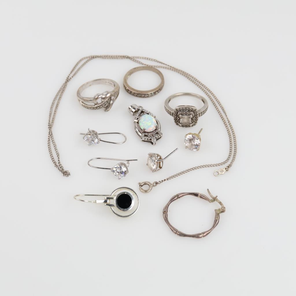 Silver Jewelry, 11 Pieces