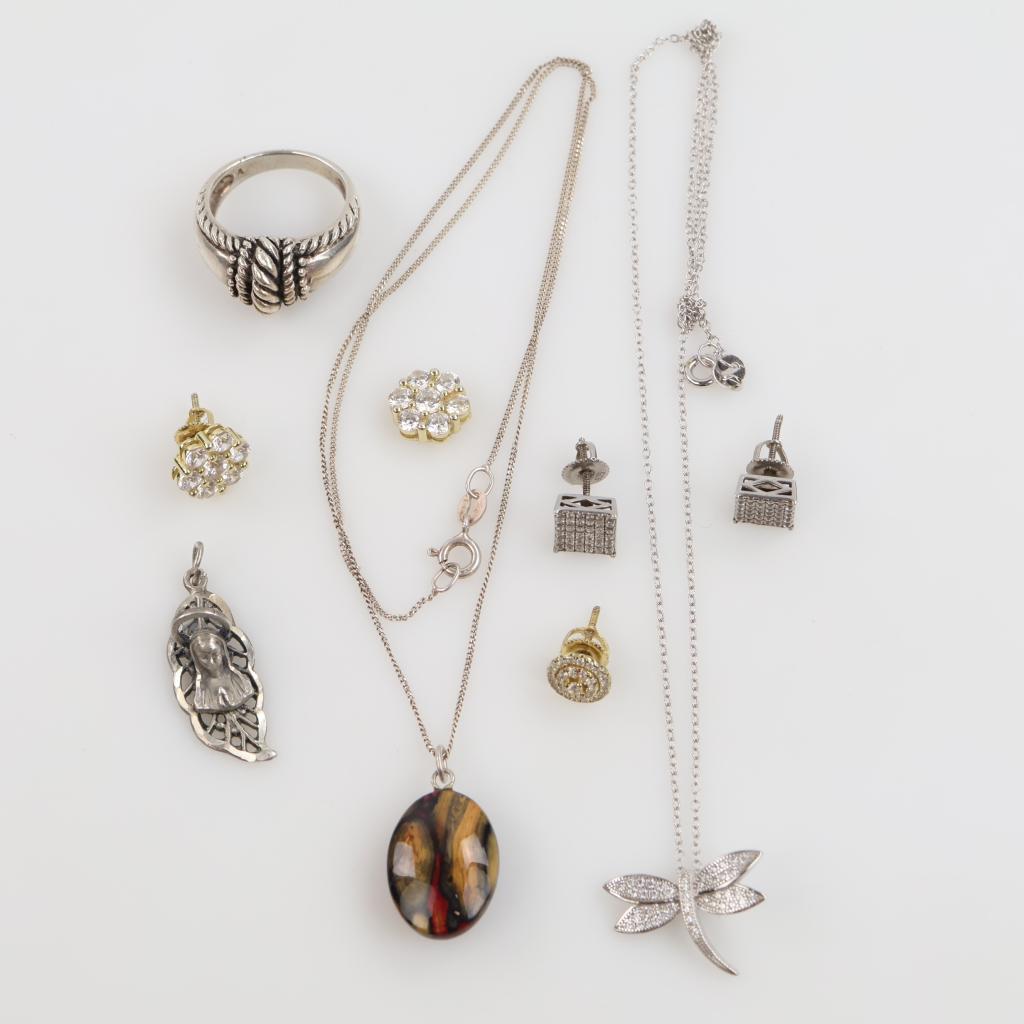 Silver Jewelry, 11 Pieces