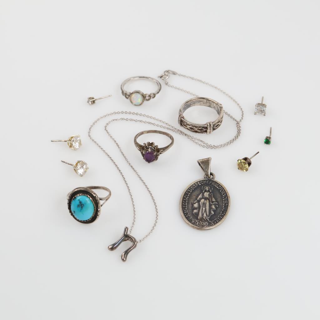 Silver Jewelry, 12 Pieces