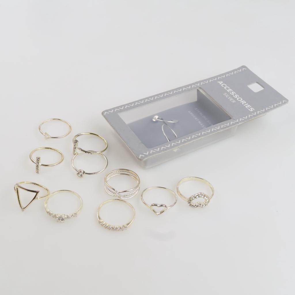 Silver Jewelry, 12 Pieces