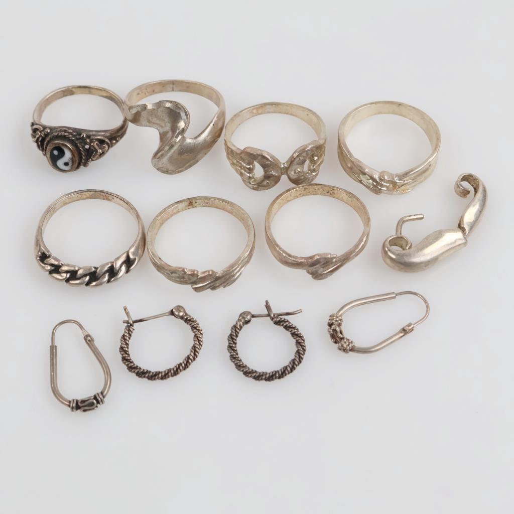 Silver Jewelry, 12 Pieces