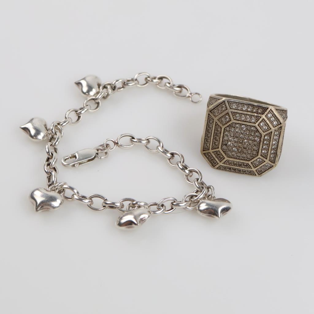 Silver Jewelry, 2 Pieces