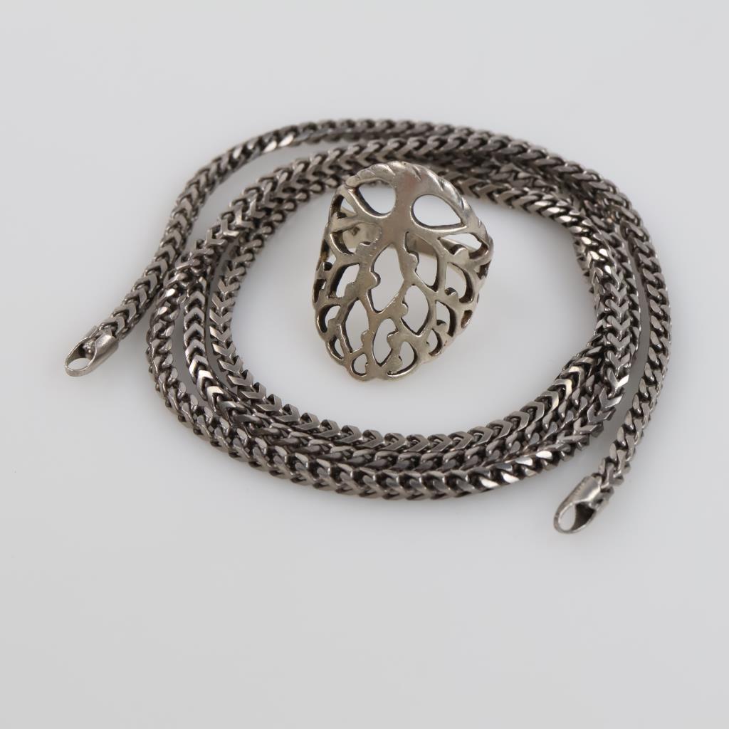 Silver Jewelry, 2 Pieces
