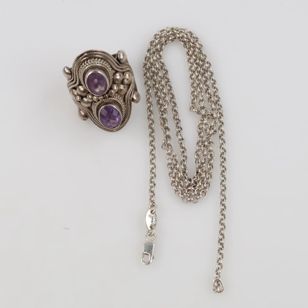 Silver Jewelry, 2 Pieces