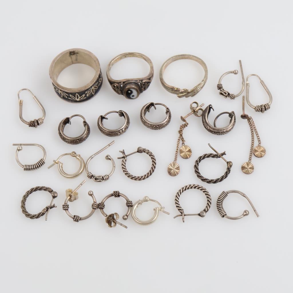 Silver Jewelry, 23 Pieces