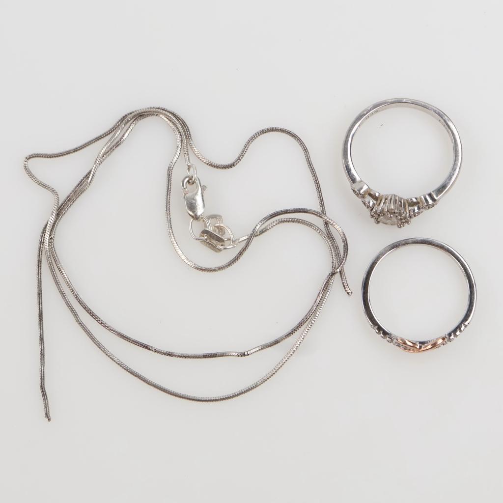 Silver Jewelry, 3 Pieces