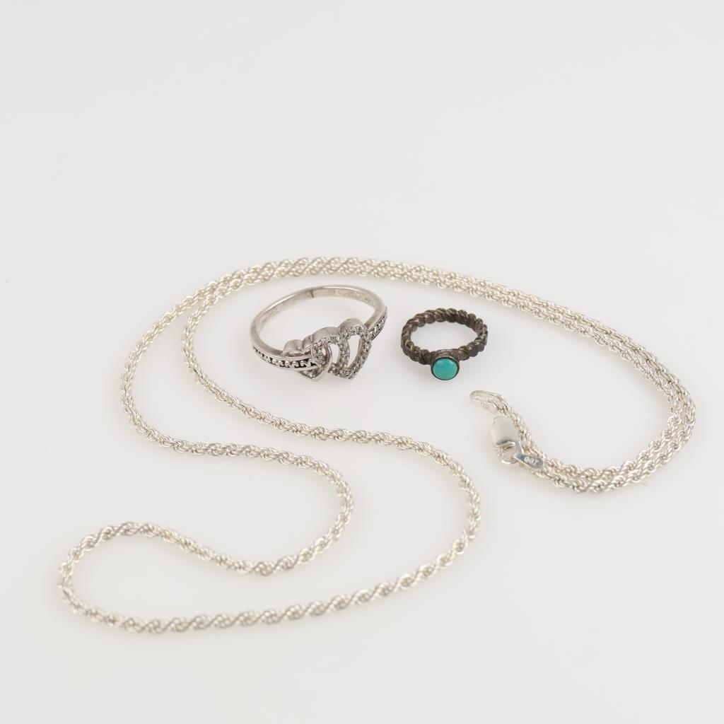 Silver Jewelry, 3 Pieces