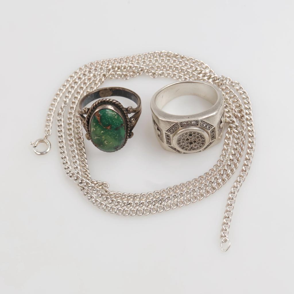 Silver Jewelry, 3 Pieces