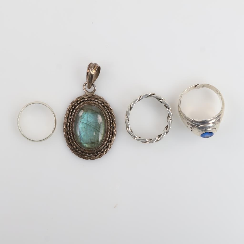 Silver Jewelry, 4 Pieces