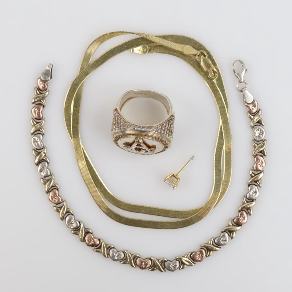 Silver Jewelry, 4 Pieces
