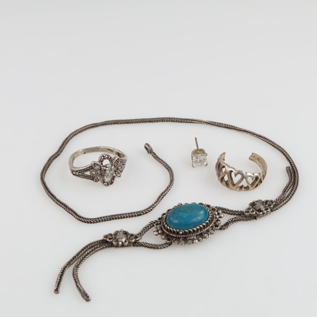 Silver Jewelry, 4 Pieces