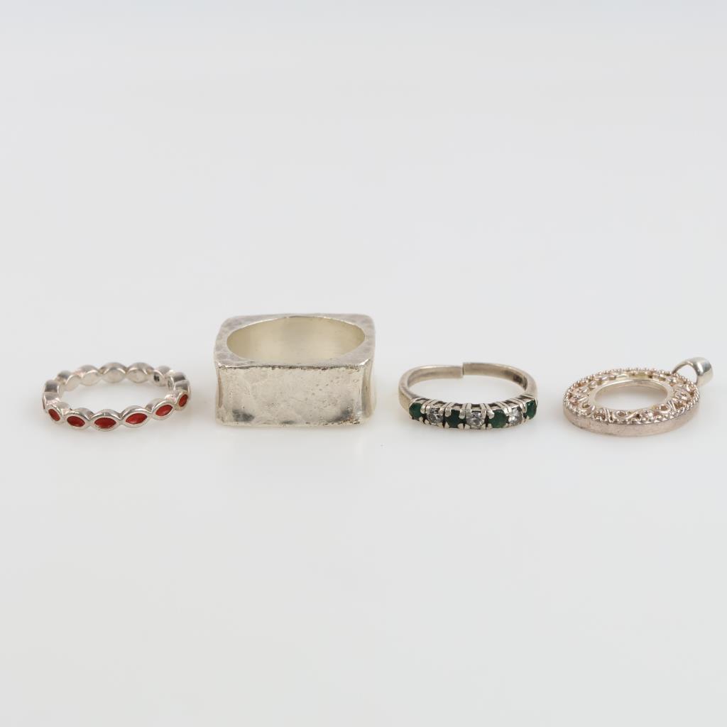 Silver Jewelry, 4 Pieces