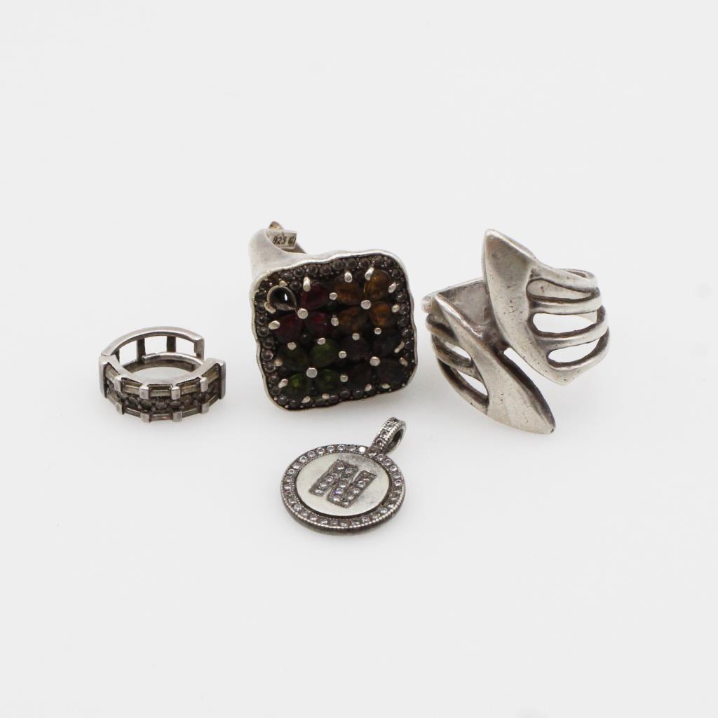 Silver Jewelry, 4 Pieces