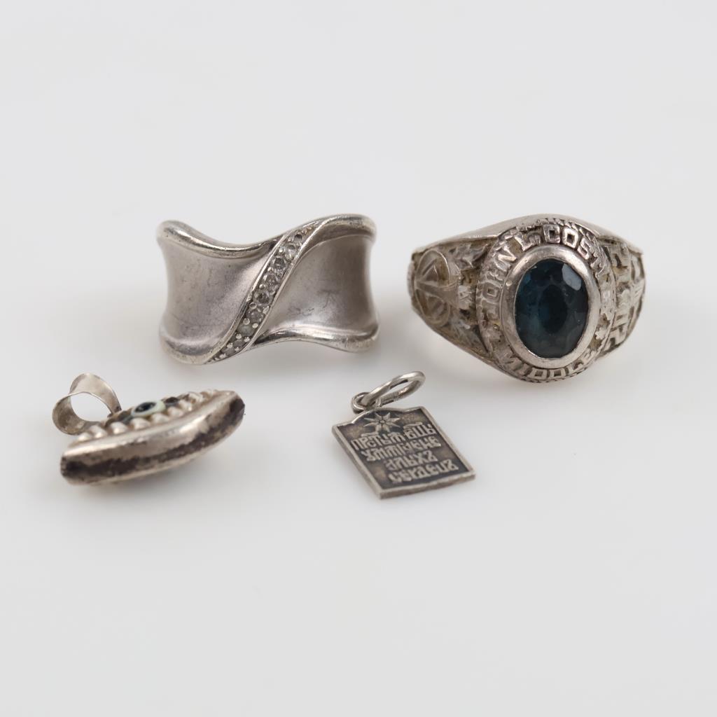 Silver Jewelry, 4 Pieces