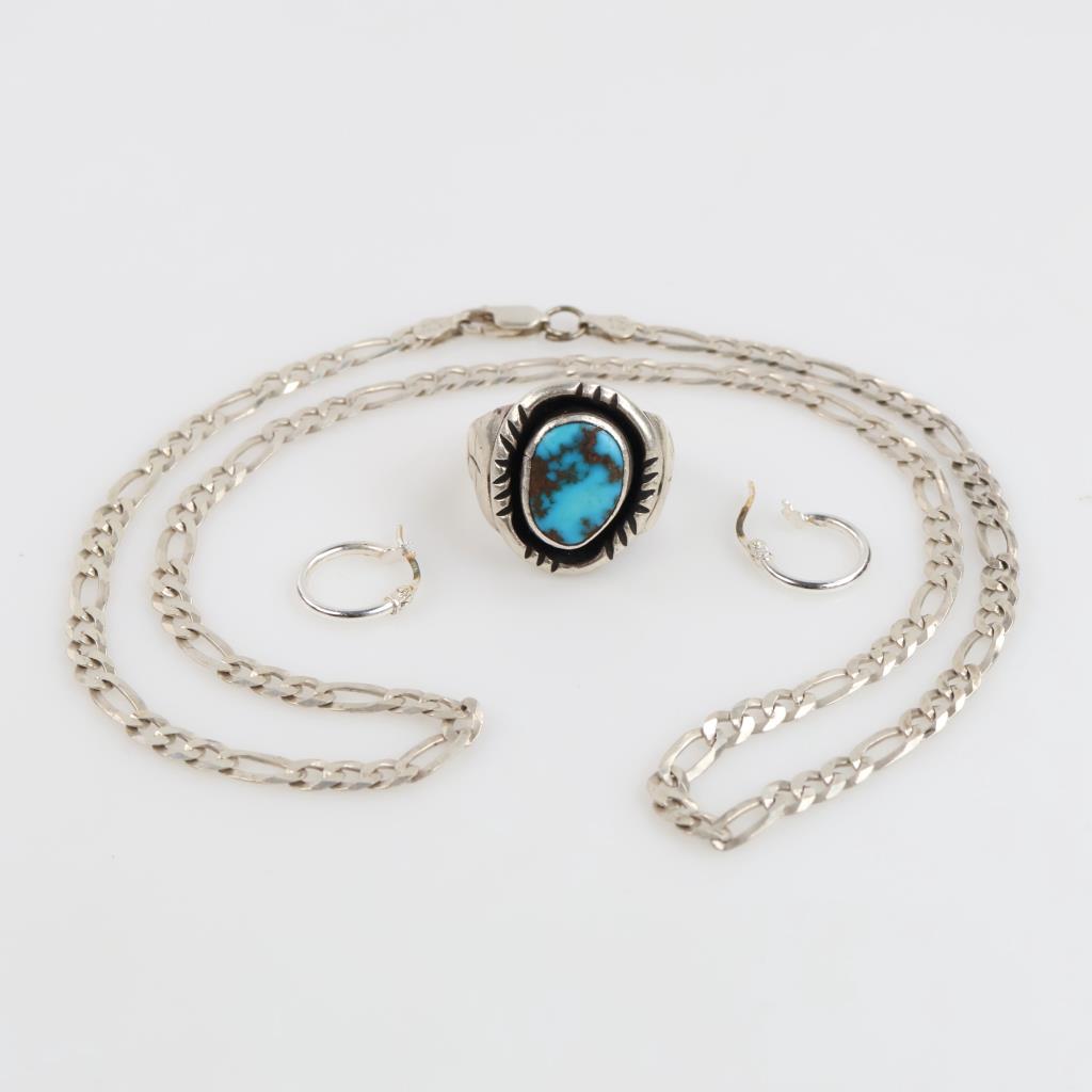 Silver Jewelry, 4 Pieces