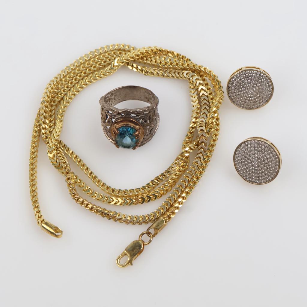 Silver Jewelry, 4 Pieces