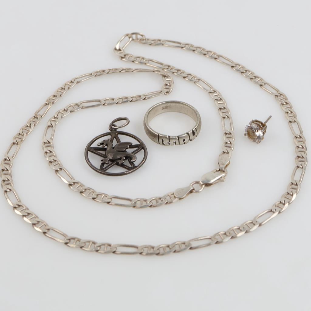 Silver Jewelry, 4 Pieces