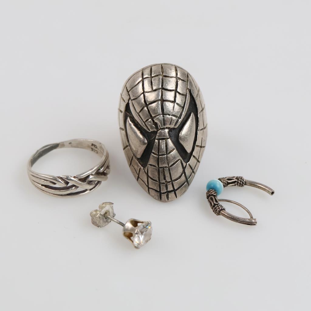 Silver Jewelry, 4 Pieces