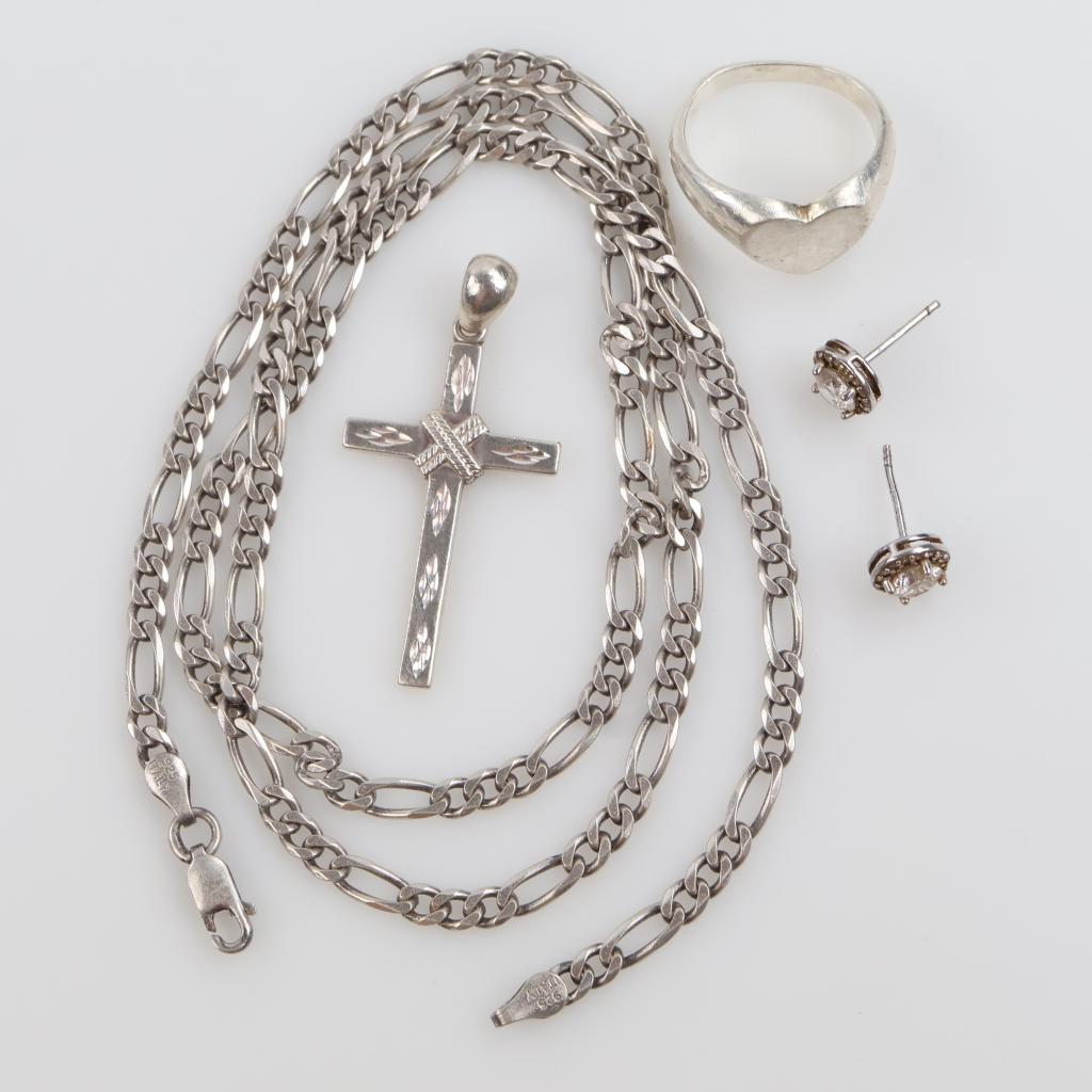 Silver Jewelry, 5 Pieces