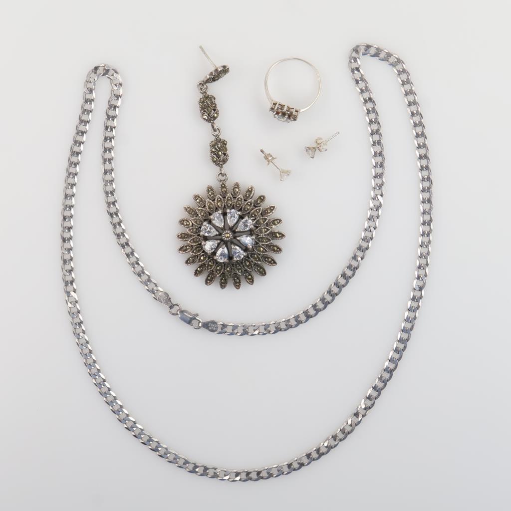 Silver Jewelry, 5 Pieces