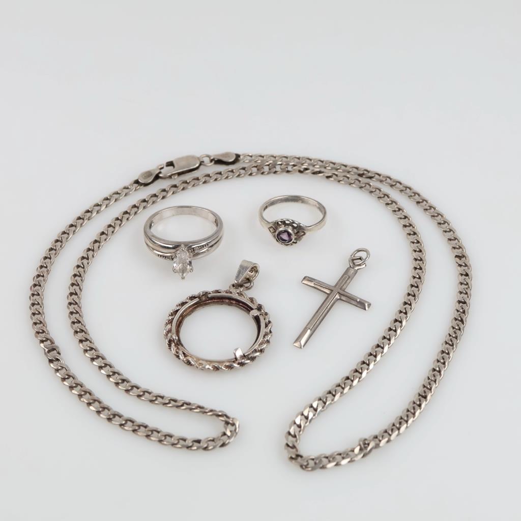Silver Jewelry, 5 Pieces