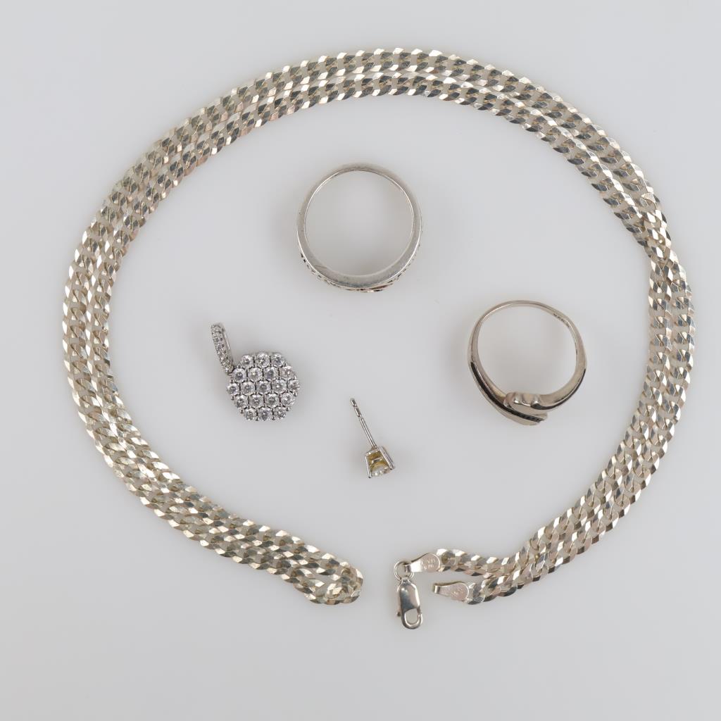 Silver Jewelry, 5 Pieces