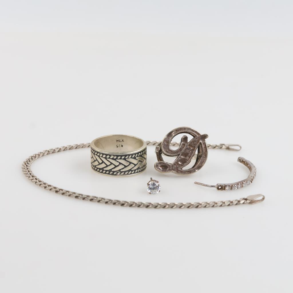 Silver Jewelry, 5 Pieces