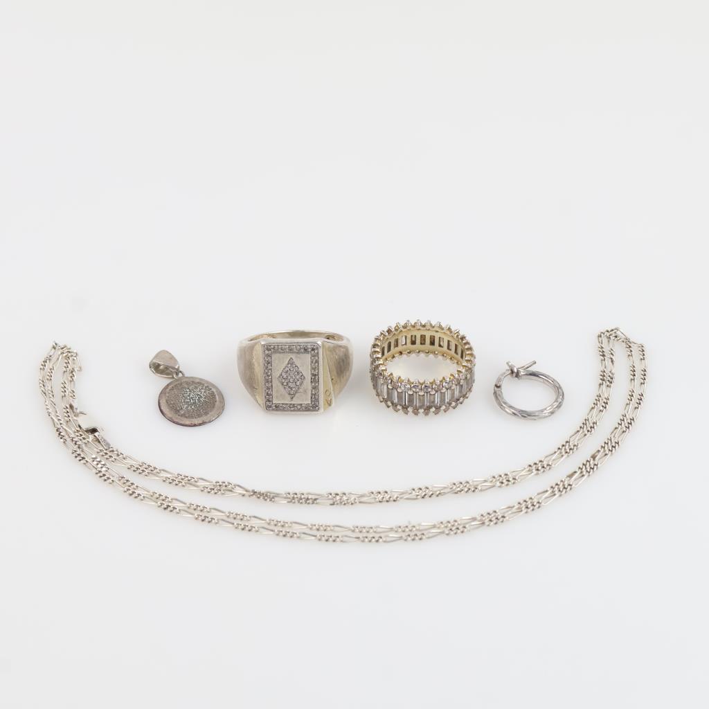 Silver Jewelry, 5 Pieces