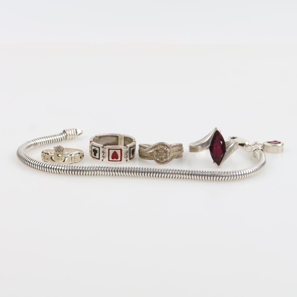 Silver Jewelry, 5 Pieces