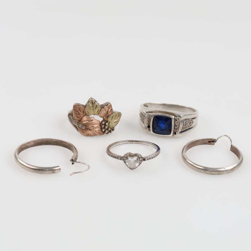 Silver Jewelry, 5 Pieces