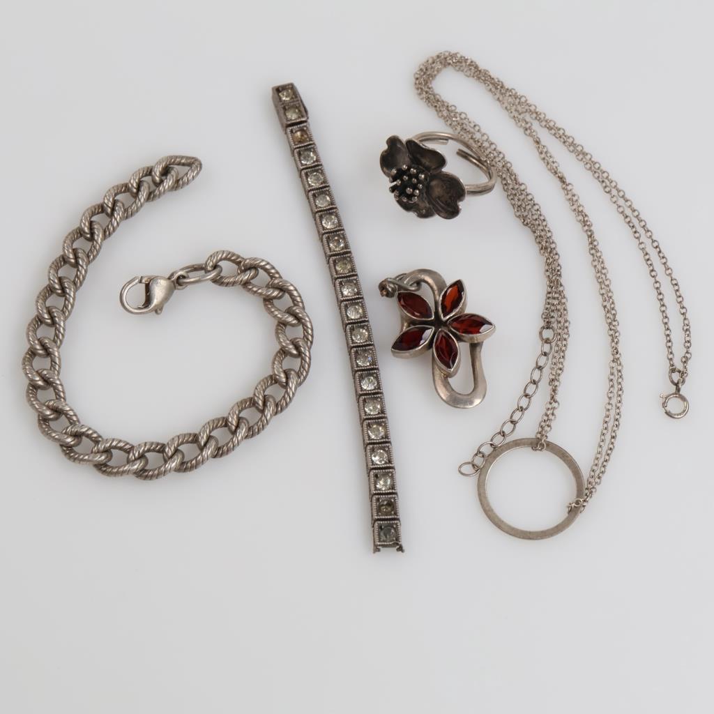 Silver Jewelry, 5 Pieces