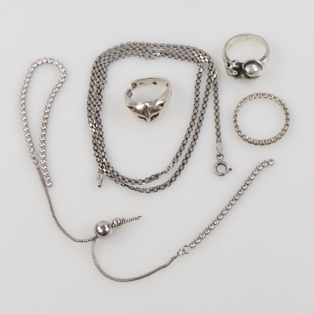 Silver Jewelry, 5 Pieces